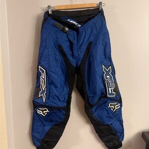 Fox Racing Motocross Pants Men’s 34 Blue Black Off-Road MX Dirt Bike Riding Gear